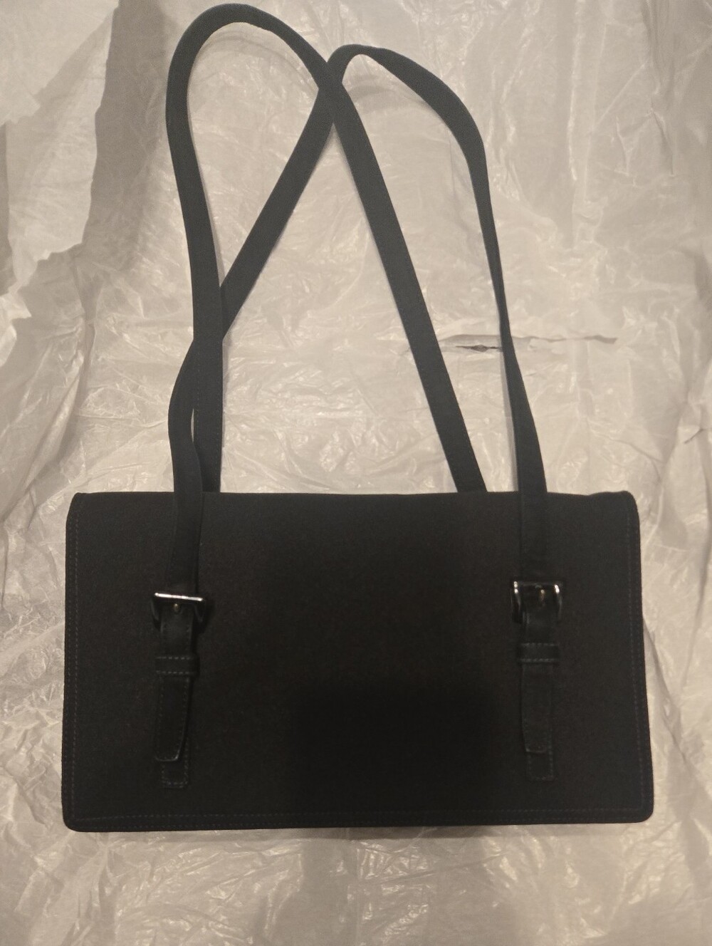 Prada Black Saffiano Leather Tote Bag VINTAGE! Prada Tessuto Bag